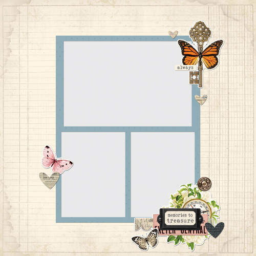 Simple Stories Simple Page Pieces Die Cuts 24/Pkg-Simple Vintage Junk Drawer - 5A003CNM-1H90H