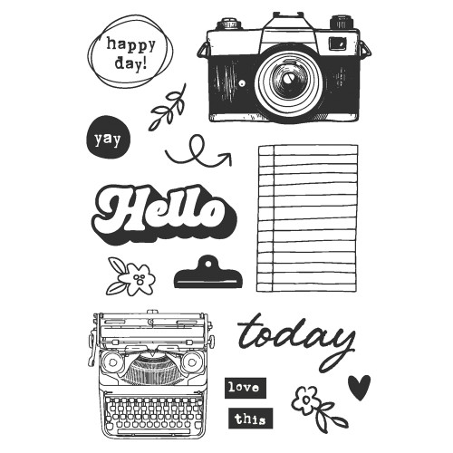 Simple Stories Take Note Photopolymer Stamps -Take Note - 5A003CT5-1H90R