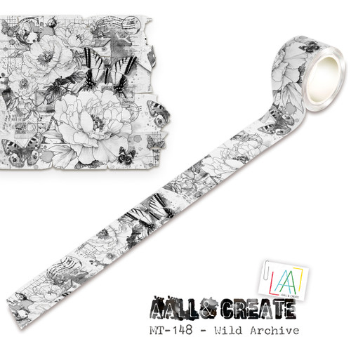 3 Pack - AALL And Create Washi Tape-Wild Archive - 5A003DF1-1H9NG - 5061097790019