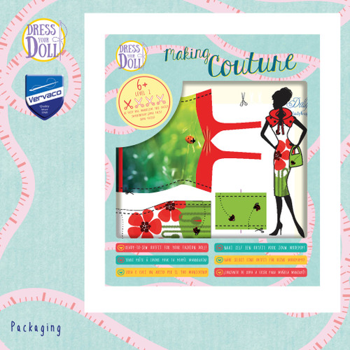DRESS YOUR DOLL Fashion Designer Creative Kit for Kids Ladybug Fashion Doll Clothes for 12 inch Dolls Easy Sewing Kit for Beginners DIY Doll Clothes Making Set Set DRESS YOUR DOLL Fashion Designer Creative Kit for Kids Ladybug Fashion Doll Clothes for 12 inch Dolls Easy Sewing Kit for Beginners DIY Doll Clothes Making Set Set