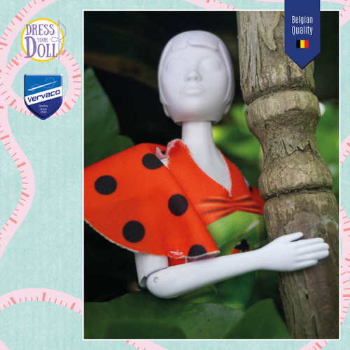 DRESS YOUR DOLL Fashion Designer Creative Kit for Kids Ladybug Fashion Doll Clothes for 12 inch Dolls Easy Sewing Kit for Beginners DIY Doll Clothes Making Set Set DRESS YOUR DOLL Fashion Designer Creative Kit for Kids Ladybug Fashion Doll Clothes for 12 inch Dolls Easy Sewing Kit for Beginners DIY Doll Clothes Making Set Set