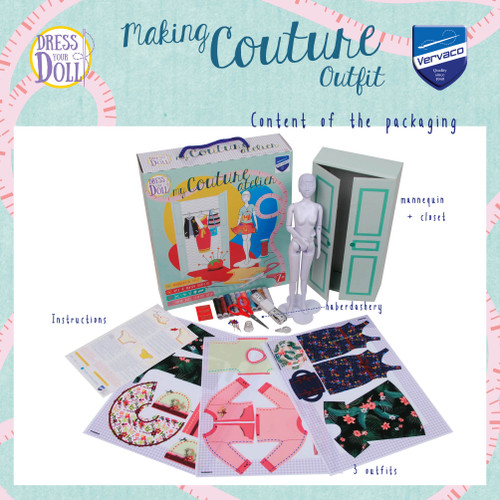 DRESS YOUR DOLL Fashion Boutique Designer Studio Clothes Making Starter Kit Outfits for 12 inch Fashion Dolls Floral Box Complete Design Kit with Mannequin Easy Sewing Kit for Beginners DRESS YOUR DOLL Fashion Boutique Designer Studio Clothes Making Starter Kit Outfits for 12 inch Fashion Dolls Floral Box Complete Design Kit with Mannequin Easy Sewing Kit for Beginners