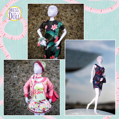 DRESS YOUR DOLL Fashion Boutique Designer Studio Clothes Making Starter Kit Outfits for 12 inch Fashion Dolls Floral Box Complete Design Kit with Mannequin Easy Sewing Kit for Beginners DRESS YOUR DOLL Fashion Boutique Designer Studio Clothes Making Starter Kit Outfits for 12 inch Fashion Dolls Floral Box Complete Design Kit with Mannequin Easy Sewing Kit for Beginners