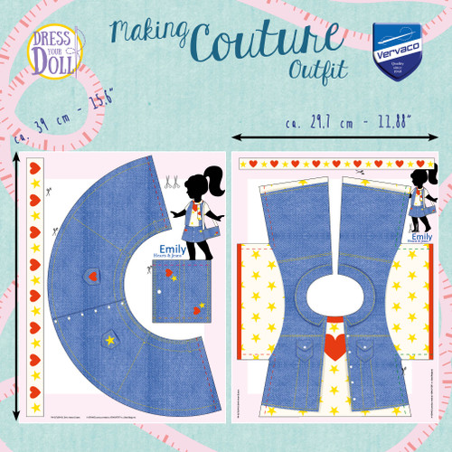 DRESS YOUR DOLL Fashion Designer Creative Kit for Kids Heart Fashion Doll Clothes for 18 inch Dolls Easy Sewing Kit for Beginners DIY Doll Clothes Making Set DRESS YOUR DOLL Fashion Designer Creative Kit for Kids Heart Fashion Doll Clothes for 18 inch Dolls Easy Sewing Kit for Beginners DIY Doll Clothes Making Set