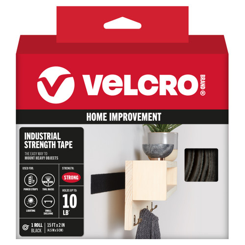 VELCRO(R) Brand Industrial Strength Tape 2"X15'-Black - 90197 - 075967901974