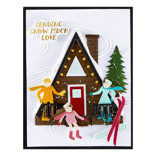 Spellbinders 3D Embossing Folder by Simon Hurley-Ski-Son's Greetings - 5A003CYP-1H967 Spellbinders 3D Embossing Folder by Simon Hurley-Ski-Son's Greetings - 5A003CYP-1H967