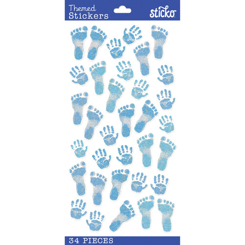 Sticko Themed Stickers-Pastel Baby Boy Prints - E5238207 - 015586793789