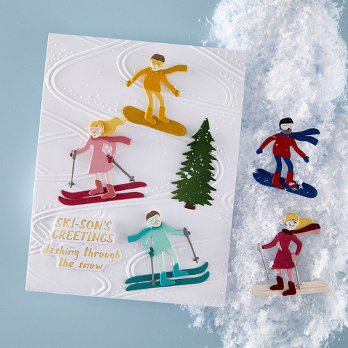 Spellbinders Etched Dies by Simon Hurley-Ski-Son's Greetings, Hit The Slopes - 5A003CYN-1H966 Spellbinders Etched Dies by Simon Hurley-Ski-Son's Greetings, Hit The Slopes - 5A003CYN-1H966