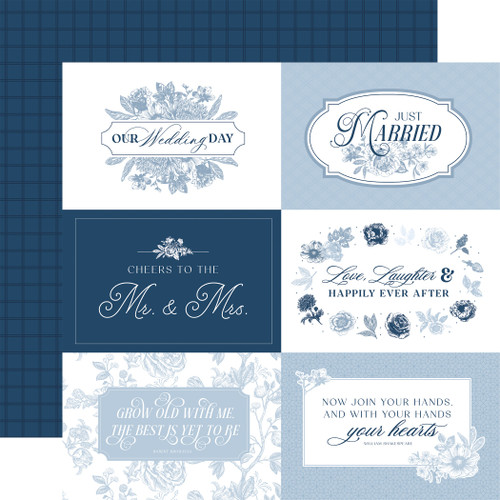 25 Pack - Echo Park Save The Date Cardstock 12"X12"-6x4 Journaling Cards - 5A003J2T-1HD96 - 810208641895