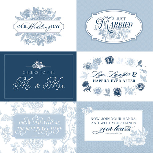 25 Pack - Echo Park Save The Date Cardstock 12"X12"-6x4 Journaling Cards - 5A003J2T-1HD96