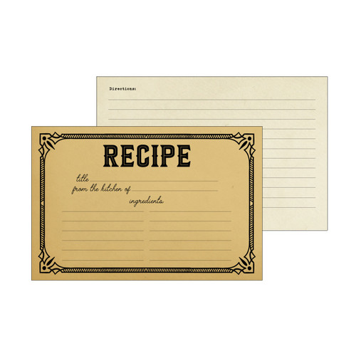 3 Pack - Echo Park Recipe Cards 4"X6"-Honey Bee - 5A003HVK-1HD4D