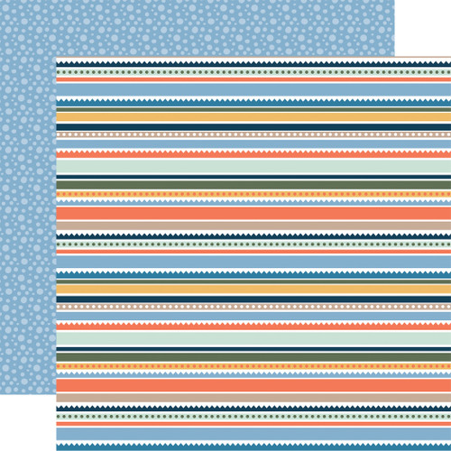 25 Pack - Echo Park My Favorite Monster Cardstock 12"X12"-So Very Cute Stripes - 5A003J32-1HD68 - 810208640768