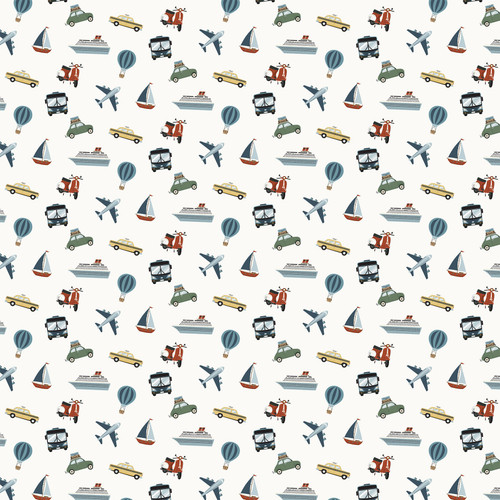 25 Pack - Echo Park It's Time To Travel Cardstock 12"X12"-Travel Transportation - 5A003HWD-1HCZV