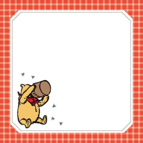 25 Pack - Echo Park Winnie The Pooh Cardstock 12"X12"-Honey Pot Page Frame - 5A003HNG-1HCVD