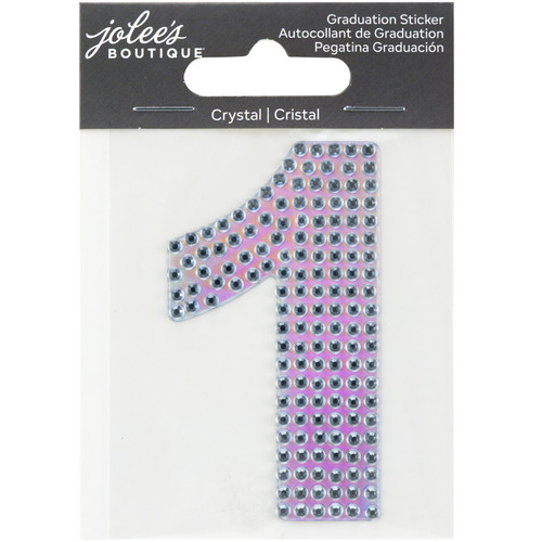 6 Pack - Jolee's Number Sticker-#1 Crystal - 5A003HKM-1HCS9 - 191648189742