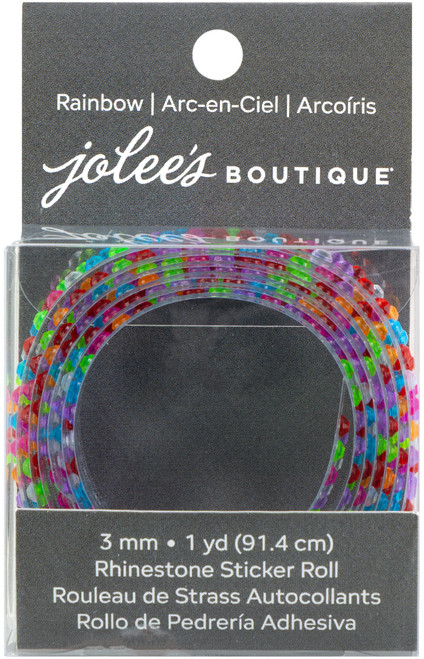 6 Pack - Jolee's Rhinestone Sticker Roll-3mm, One Yard - 5A003HKL-1HCSC - 191648189728