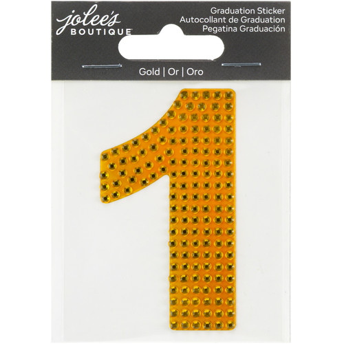 6 Pack - Jolee's Number Sticker-#1 Gold - 5A003HKK-1HCSD - 191648189735