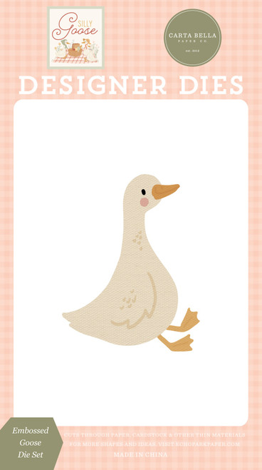 3 Pack - Carta Bella Silly Goose Die Set-Embossed Goose - 5A003HQ5-1HCW0 - 810192599561
