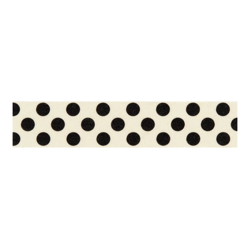 3 Pack - Carta Bella French Girl Washi Tape-Big Black Polka Dot - 5A003HQD-1HCW3