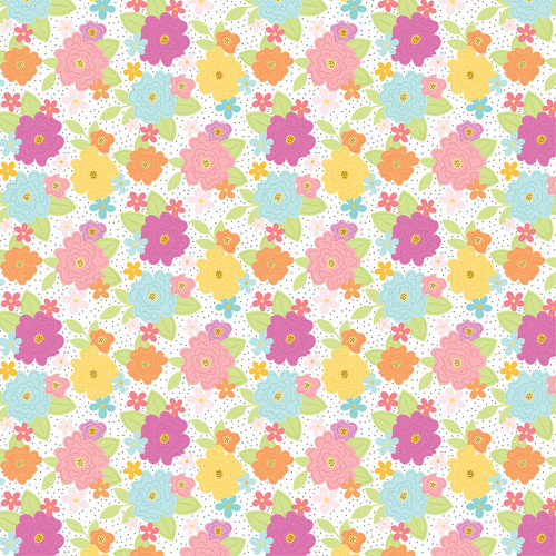 25 Pack - Echo Park Craft Room Cardstock 12"X12"-Craft Room Floral - 5A003HRL-1HCXC