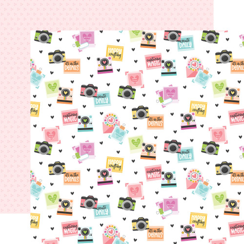 25 Pack - Echo Park Get Crafty Cardstock 12"X12"-Capturing Magic - 5A003HRL-1HCY0 - 810208642847