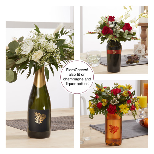 18 Pack - FloraCraft FloraCheers! Bottle Bouquet Ring W/Artesia WetFM-Green - 5A003GY4-1HC0R