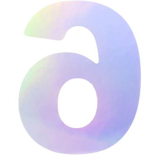 6 Pack - Jolee's Number Sticker-#6 Crystal - 5A003HKT-1HCRY