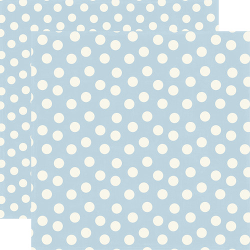 25 Pack - Echo Park Mouse and Me Cardstock 12"X12"-Light Blue Dot - 5A003HS2-1HCXZ - 810208641741