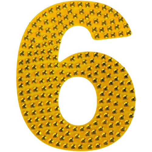 6 Pack - Jolee's Number Sticker-#6 Gold - 5A003HKS-1HCS5