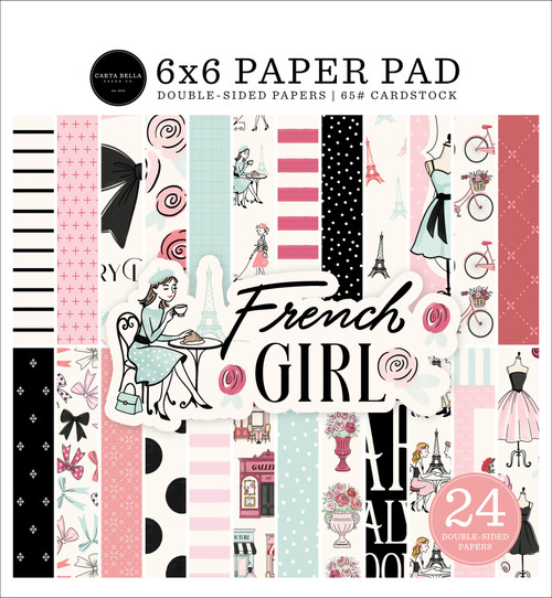 3 Pack - Carta Bela Double-Sided Paper Pad 6"X6"-French Girl - 5A003HNW-1HCTF - 810208643813