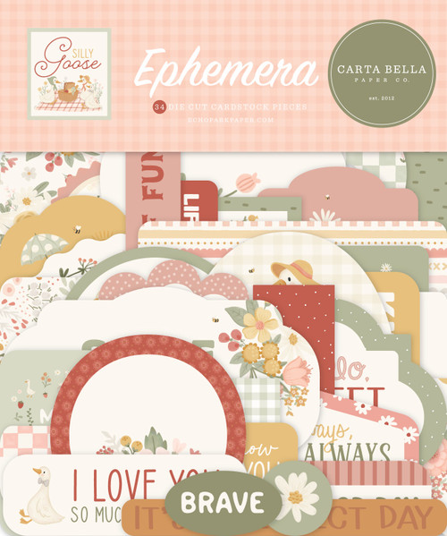 3 Pack - Carta Bella Ephemera-Silly Goose - 5A003HP6-1HCWR - 810192599974