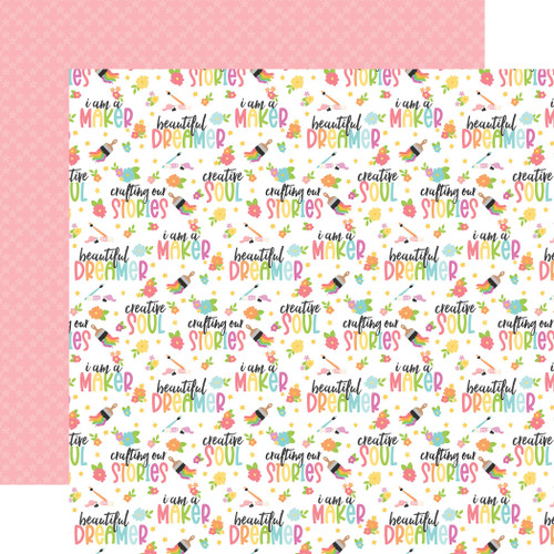 25 Pack - Echo Park Craft Room Cardstock 12"X12"-Creative Soul - 5A003HRL-1HCTJ - 810208642922