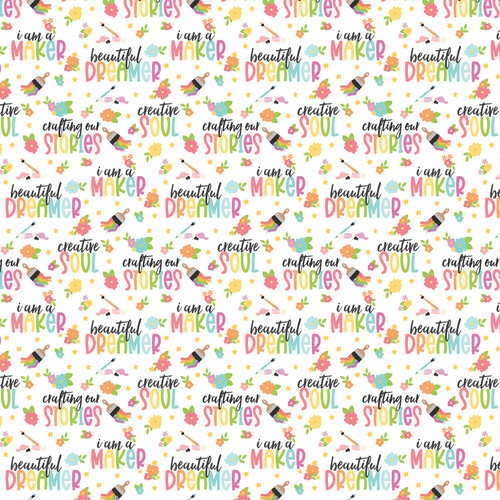 25 Pack - Echo Park Craft Room Cardstock 12"X12"-Creative Soul - 5A003HRL-1HCTJ