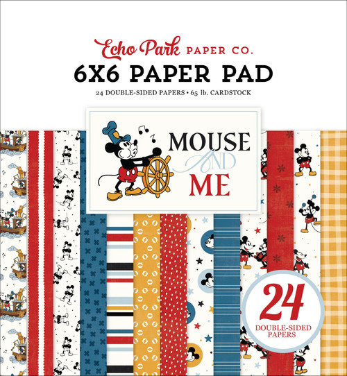 3 Pack - Echo Park Double-Sided Paper Pad 6"X6"-Mouse And Me - 5A003HNC-1HCTP - 810208640393