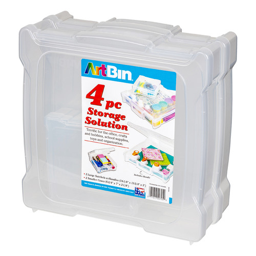 3 Pack - ArtBin 4-Piece Storage Solution-Stackable - 5A0035WL-1H768