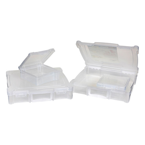 3 Pack - ArtBin 4-Piece Storage Solution-Stackable - 5A0035WL-1H768