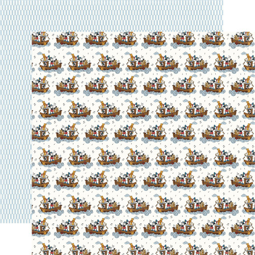 25 Pack - Echo Park Mouse and Me Cardstock 12"X12"-Sail Away Mouse - 5A003HS2-1HCX7 - 810208640256