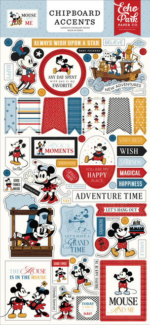 3 Pack - Echo Park Chipboard Accents 6"X13"-Mouse And Me - 5A003HM8-1HCTQ - 810192598960