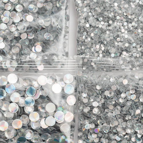3 Pack - We R Spin It Specialty Rhinestones 2oz-Holographic Clear - 5A002P7H-1GQJF