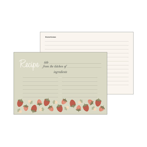 3 Pack - Echo Park Recipe Cards 4"X6"-Silly Goose - 5A003HVT-1HD20