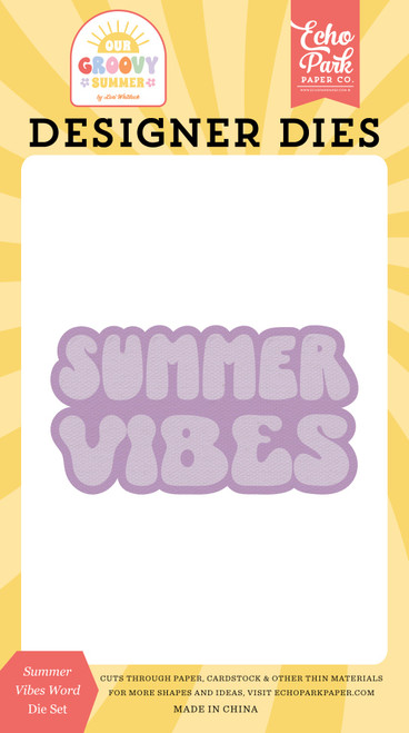 3 Pack - Echo Park Our Groovy Summer Die Set-Summer Vibes - 5A003HV3-1HD25 - 810208641048