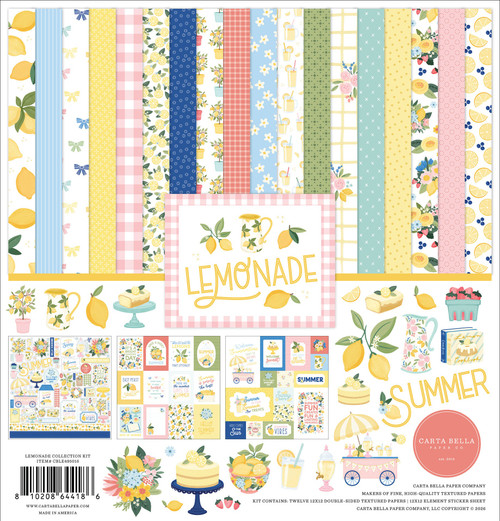 Carta Bella Collection Kit 12"X12"-Lemonade - 5A003HXC-1HD1N - 810208644186