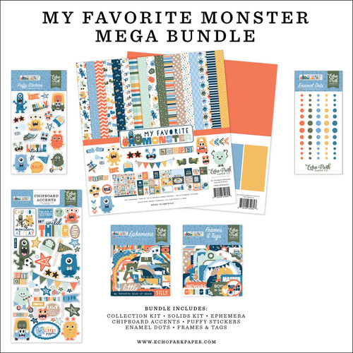 Echo Park Mega Bundle-My Favorite Monster - 5A003J2X-1HD7J - 810208646777
