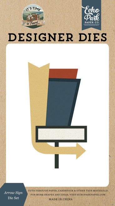 Echo Park It's Time To Travel Die Set-Arrow Sign - 5A003HYF-1HD40 - 810208640973