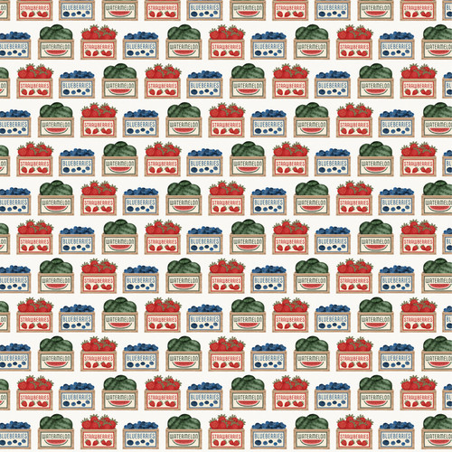 25 Pack - Carta Bella Americana Summer Cardstock 12"X12"-Market Fruits - 5A003HY8-1HD2G