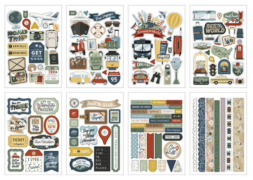 Echo Park Sticker Book-It's Time To Travel - 5A003HSK-1HD49