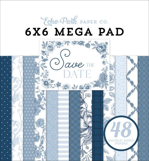 Echo Park Cardmakers MegaPad 6"X6"-Save The Date - 5A003J0L-1HD8S - 810208642045