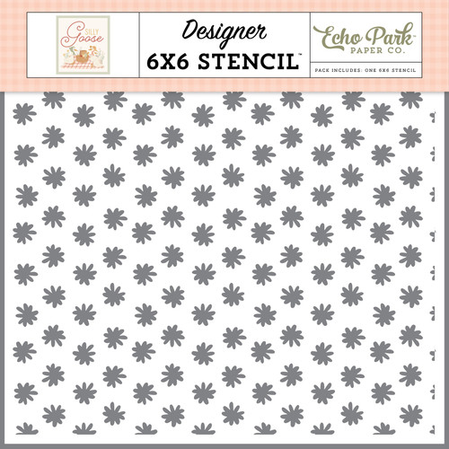 Carta Bella Silly Goose Stencil 6"X6"-Be Silly Flowers - 5A003HPZ-1HCYC - 810208641086 Carta Bella Silly Goose Stencil 6"X6"-Be Silly Flowers - 5A003HPZ-1HCYC - 810208641086