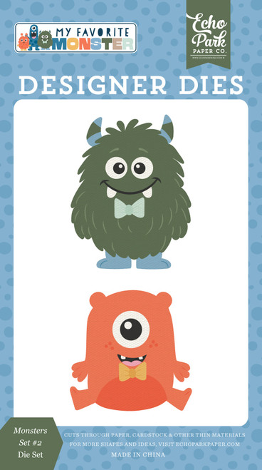 Echo Park My Favorite Monster Die Set-Monsters Set #2 - 5A003HZV-1HD4S - 810208640911