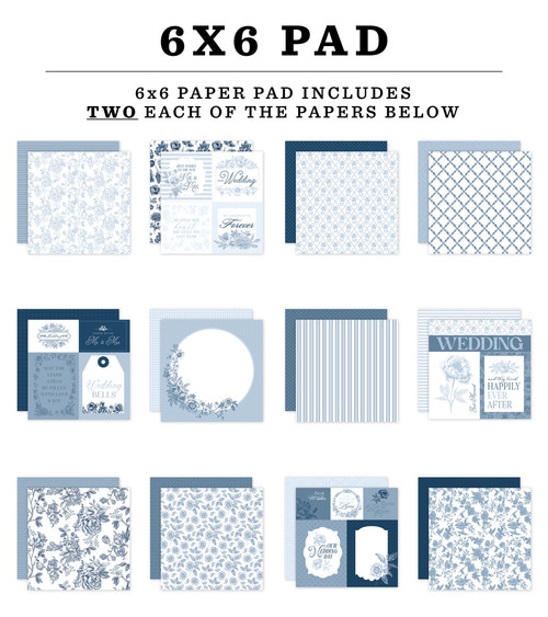 Echo Park Double-Sided Paper Pad 6"X6"-Save The Date - 5A003J3B-1HD5F